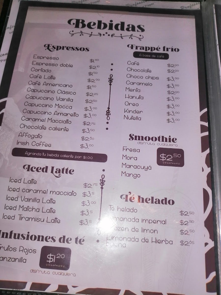 Menu Louis Xiv Cafeteria Manta-4